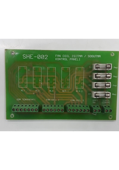 She-002 Fan Coıl Isıtma / Soğutma Kontrol Paneli Kart 060304-1