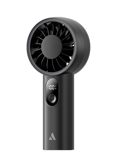 Aecooly Pe01 El Fanı Dijital Led Göstergeli 5 Kademeli Portatif Soğutucu Siyah