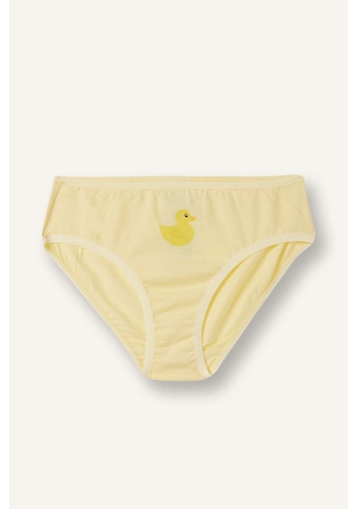 Defacto Desenli Penye 3lü Slip Külot Kız Çocuk H6338a826smyl83 Sarı-yl83