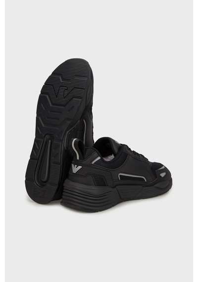 Ea7 Unisex Ayakkabı 7x000308 Af18447 Mc026 Siyah-gümüş Siyah-gümüş