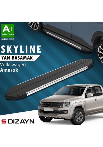 S-dizayn Vw Amarok Skyline Krom Yan Basamak 203 Cm 2010-2023 A+ Kalite