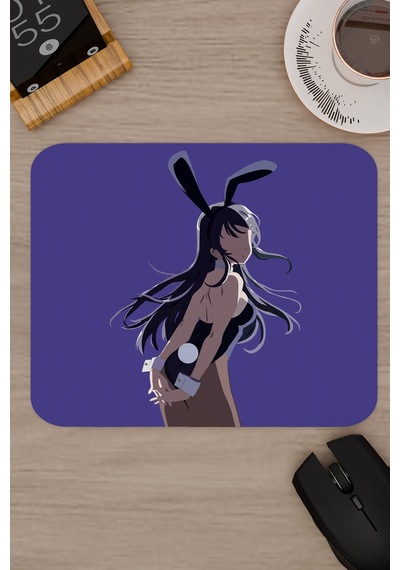 Bunny Girl Senpai Anime V2 - 22x18 Gaming Kauçuk Kaymaz Taban Mouse Pad Fare Altlığı