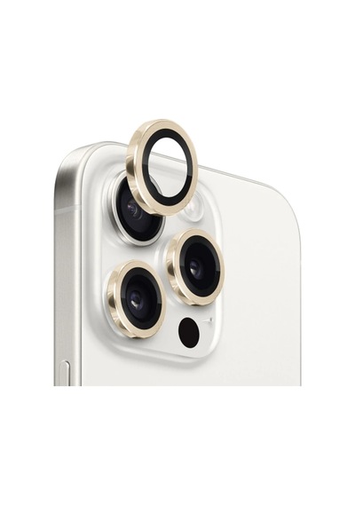 Ally Apple iPhone Uyumlu 15 Pro/15 Pro Max Kamera Lens Koruma Camı- 5775