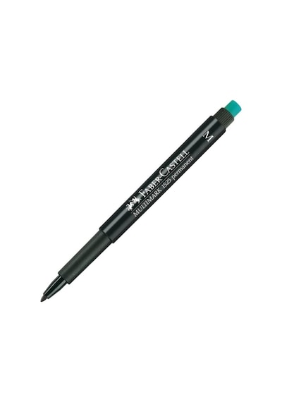 Faber-Castell 1525 Permanent Asetat Kalem M Siyah 10'Lu Siyah