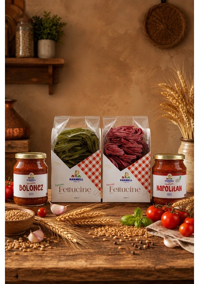 2 Adet Sebzeli Fettucine, Bolonez, Napolitan Sos