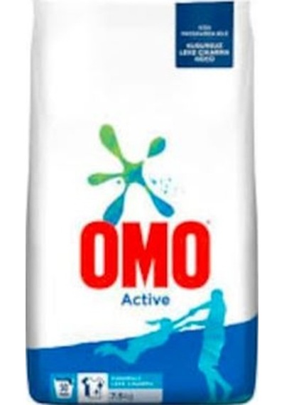 Omo Active Toz Çamaşır Deterjan 50 Yıkama 7500 G