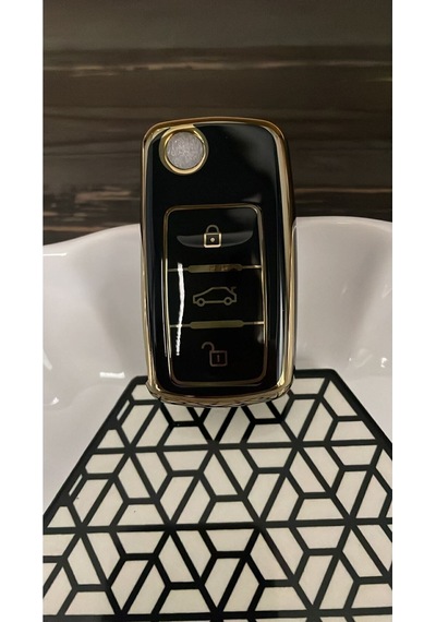Gma Keys Lüx Vw Tiguan Jetta Golf 5 Golf 6 Scirocco Polo Caddy Transporter Lüks Nano Anahtar Koruma Kılıfı