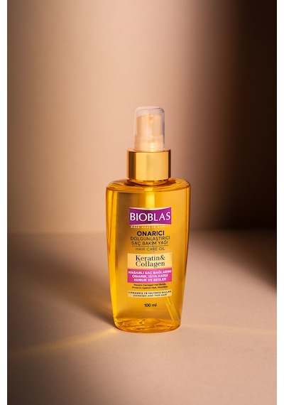 Keratin & Kolajen Onarıcı Dolgunlaştırıcı Saç Bakım Yağı 2 X 100 Ml İnce Yıpranmış Saçlar