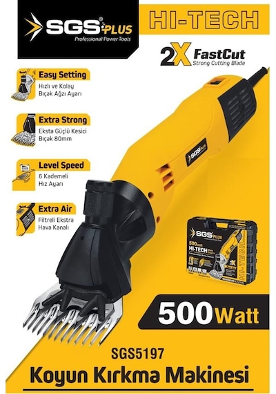 Sgs 5197 Koyun Kırkma Makinası 500 W