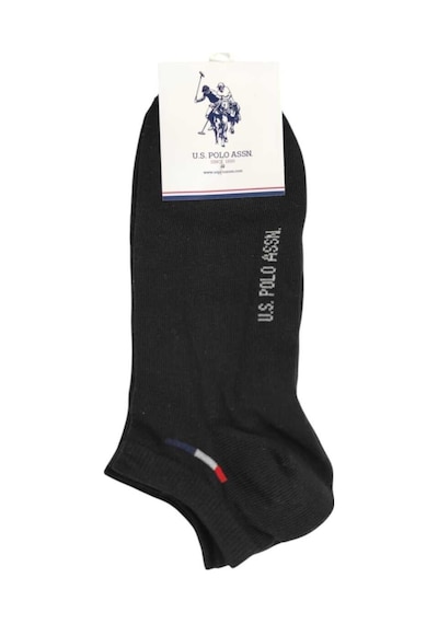 U.S. Polo Assn. U.s. Polo Assn. Erkek 3'lü Patik Çorap James Siyah
