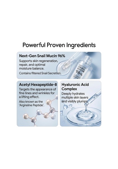 Maruderm Yeni Nesil%96 Salyangoz Özlü Ultimate Esans Yoğun Nemlendirici Ve Parlaklık Destekleyici Yüz Esansı, Hyaluronik Asit & Peptit İle, 100 Ml