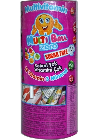 Multiball Multivitamin Zero 12 Vitamin 3 Mineral 7gr Lık 15 Adet