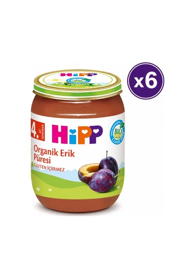 Hipp Organik Kavanoz Mama Erik Püresi 125 G 6'lı Paket