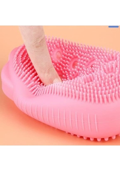 Süngerli Silikon Köpüren Banyo Duş Kesesi Sabun Duş Lifi