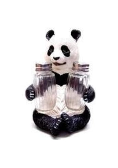 Sevimli Panda Tasarım Dekoratif Büyük Tuzluk Biblo