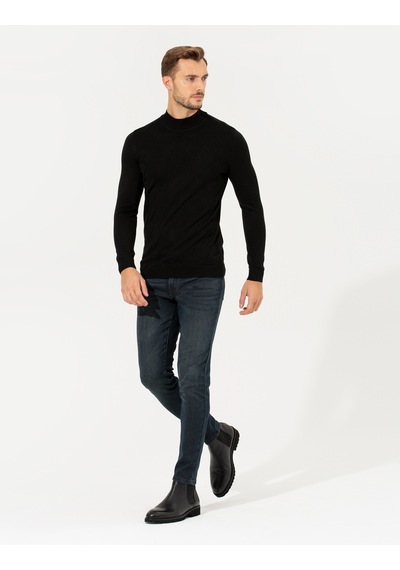 Pierre Cardin Erkek Siyah Triko Kazak 50259865-vr046 Siyah