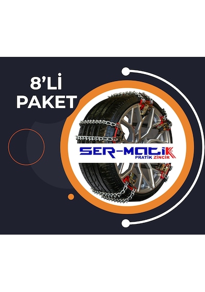 Sermatik 8'li Pratik Kar Zinciri Serme Mahmuzlu Zincir