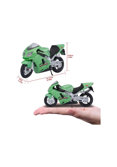 1:18 Kawasaki Ninja Zx-12r Model Motor Metalik Yeşil 31300