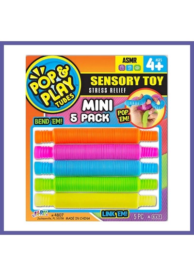 Bezos Pop & Play Tubes Duyusal Stres Oyuncağı Nessiworld 5'li Nıda