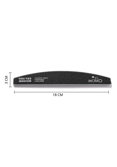 Momo Professional Törpü 100/180 Yarım Ay Siyah