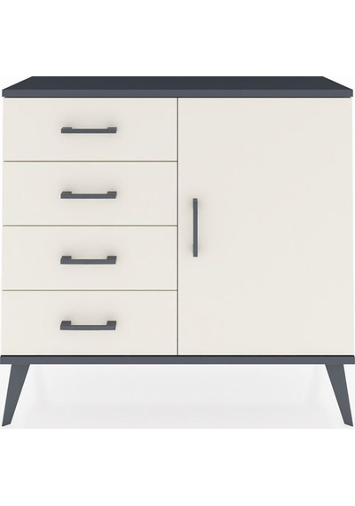 Arges Şifonyer Tek Raflı 4 Çekmeceli Tek Kapaklı 88x30x80 Antrasit-aytaşı Aytaşı Arges Şifonyer Tek Raflı 4 Çekmeceli Tek Kapaklı 88x30x80 Antrasit-aytaşı Aytaşı