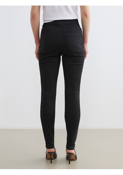 Lcw Modest Siyah Mercury Skinny Fit Kadın Jean Pantolon