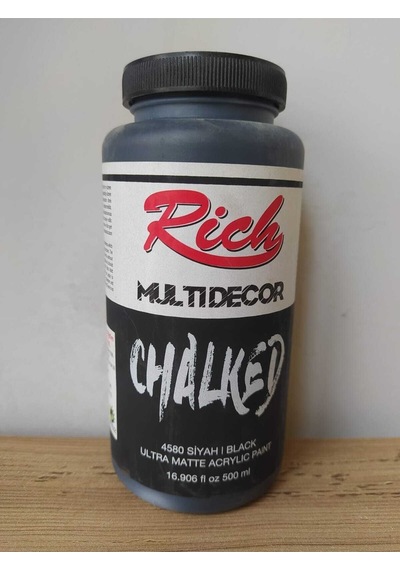 Rich Multidecor Chalked Akrilik 4580 Siyah 500 Ml Siyah