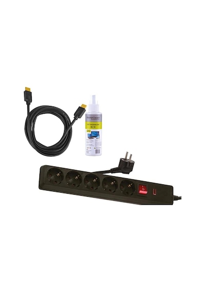 Goldmaster Sp-411 5 Li A.k.priz + Vivanco 42900 Hdmı Kablo 1.5m +