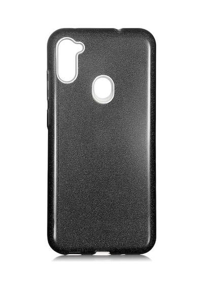 Samsung Uyumlu Galaxy A11 Kılıf Zore Shining Silikon-Kırmızı