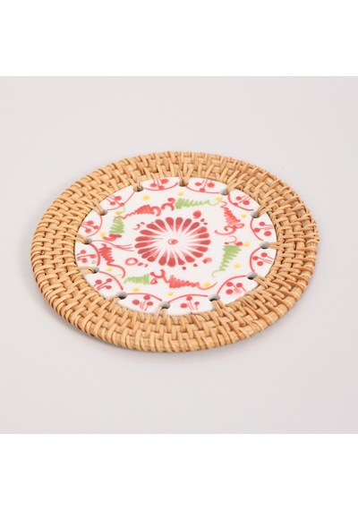 Rattan Çerçeveli 14 Cm. Nihale & Masa Veya Duvar Dekoru Diğer