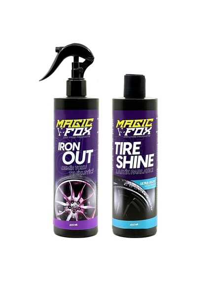 Magicfox Demir Tozu Temizleyici Ve Lastik Parlatıcı Seti 2 X 400 Ml