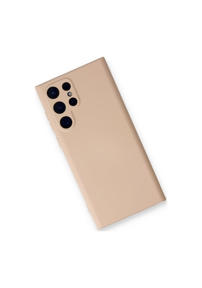 Samsung Galaxy  Uyumlu,  S24 Ultra Kılıf Nano İçi Kadife Silikon - Pudra