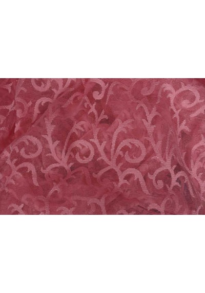 Şal Model Pembe Renk Hazır Dikilmiş Pileli Fon Perde 300x260 Cm