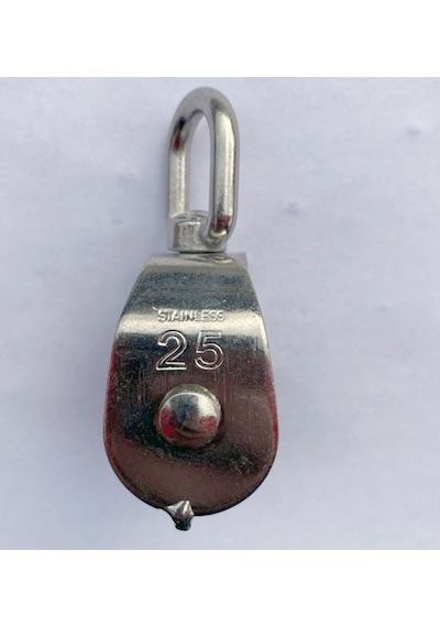 Paslanmaz Krom Çi̇ftli̇ Makara 25mm