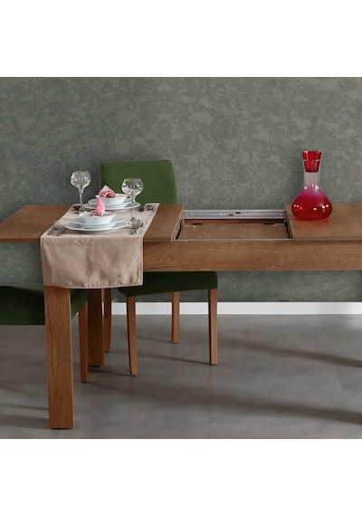 Pasific Home Bois Açılır Yemek Masası Koyu Meşe