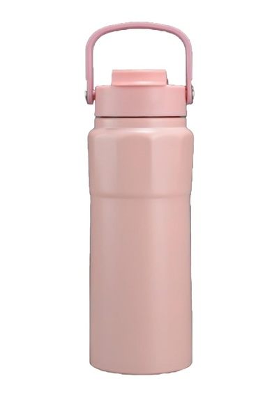 Çelik İçli Termos 750 Ml Pembe Skm001 Açık Beyaz