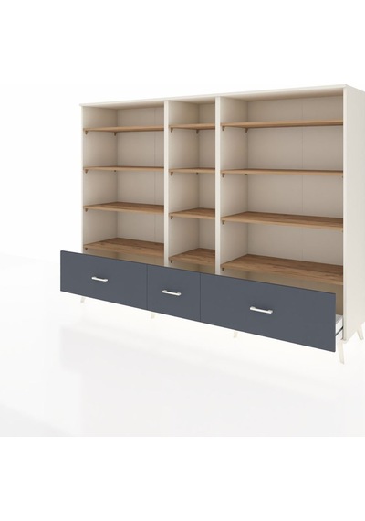 Hyperion Dolap 12 Raflı 3 Çekmeceli 220x44x163 Aytaşı-çam/antras Aytaşı-çam/antrasit Hyperion Dolap 12 Raflı 3 Çekmeceli 220x44x163 Aytaşı-çam/antras Aytaşı-çam/antrasit