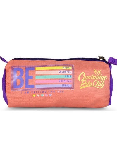 Cambridge Polo Club Be Happy Tek Bölmeli Unisex Kalemlik Fuşya
