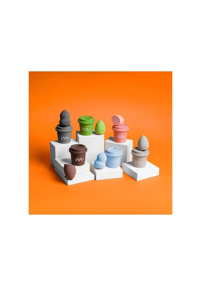Makyaj Süngeri 3lü Set 3 Pro 3 Mini Coffee Cup Hijyenik Light