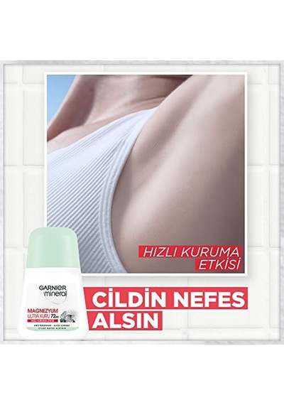 Garnier 3'lü Mineral Magnezyum Ultra Kuru Roll-on Deodorant Seti