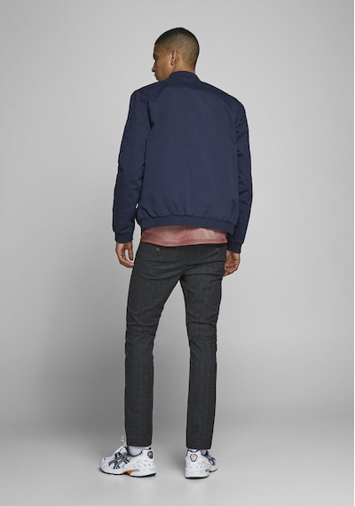 Jack & Jones Fermuarlı Bomber Ceket 12165203 Navy Blazer Lacivert Jack & Jones Fermuarlı Bomber Ceket 12165203 Navy Blazer Lacivert