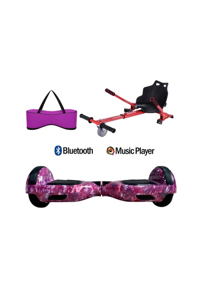 Citymate Elektrikli Kaykay Hoverboard Akıllı Denge 6.5 Inch + Hoverkart + Çanta Extrem3 Paket D13