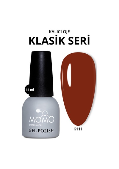 Momo Professional Kalıcı Oje K111 Kiremit Rengi 14 Ml