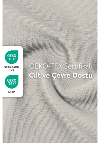 Calmera %100 Pamuk Penye Lastikli Çarşaf Tek Kişilik 90x190 - 100x200 - 120x200 Gri