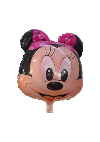 Folyo Karakter Balon Minnie Mouse 40 45 Cm Helyum Uyumlu Pembe