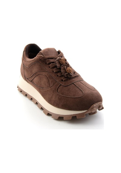 Bambi Kahve Süet Kadın Sneaker K01791073772
