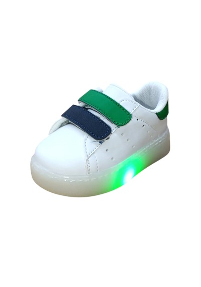 Middo Stanl Bebe Işıklı Cırt Bantlı Kız Ve Erkek Spor Ayakkabı Beyaz - Lacivert Middo Stanl Bebe Işıklı Cırt Bantlı Kız Ve Erkek Spor Ayakkabı Beyaz - Lacivert