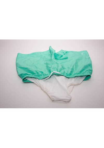 Erkek Deniz Şortu  Kısa Boardshort Fileli Yeşil Meridyendukkan Trıbord Yeşil