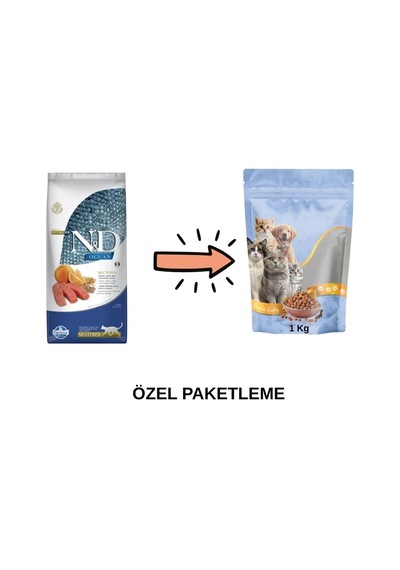 N&d Somon-portakal Kısır Kedi Maması Paketten Bölme Doypack 1 Kg