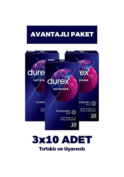 Durex Intense Prezervatif 10'lu 3 Adet